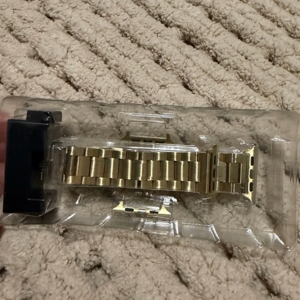 Gold Stainless Steel Link Band for Apple Watch
